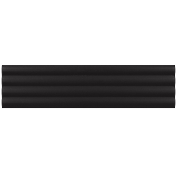 Picture of MiR Mosaic - Ridge Deco 2 x 8 Black Matte