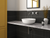 Picture of MiR Mosaic - Ridge Deco 2 x 8 Black Matte