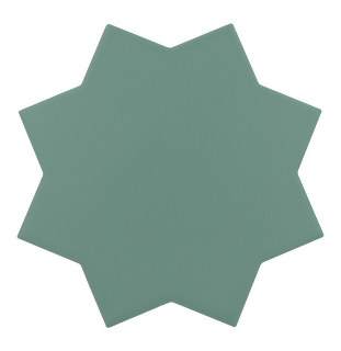 Picture of MiR Mosaic - Tangier Cross and Star Star Green