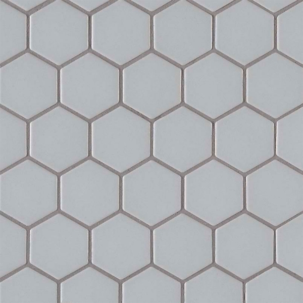 Picture of MS International - Retro Mosaic Matte Gray Hexagon