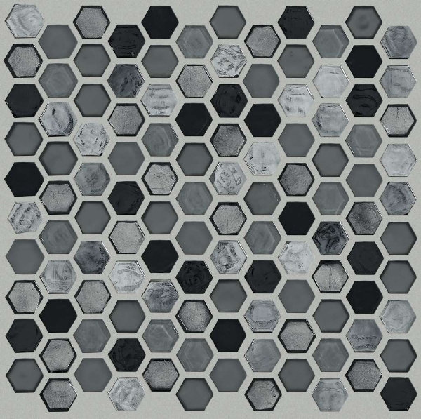 Picture of Shaw Floors - Molten Glass Hexagon Obsidian