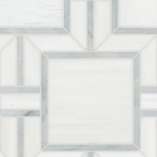 Picture of MS International - Marble Mosaics Geometrica Bianco Dolomite Alana