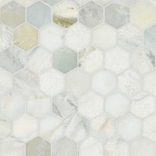 Picture of MS International - Marble Mosaics Hexagon 2 x 2 Polished Cloudland