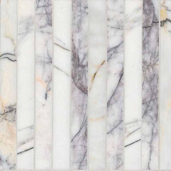 Picture of MS International - Marble Mosaics Other Honed Scollopini Lilac Pattern