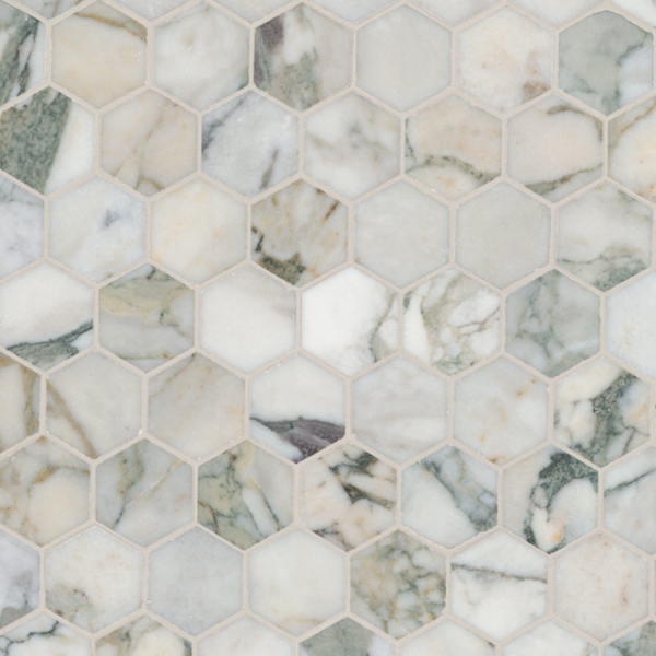 Picture of MS International - Marble Mosaics Hexagon 2 x 2 Honed Coronado