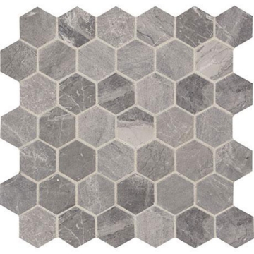 Picture of Marazzi - Predella Mosaic Hexagon Mosaic Meta Silver