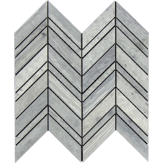 Picture of Tesoro - Haisa Blue Mosaic Multi-Width Cheron Mixed Honed Polished