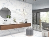 Picture of Tesoro - Indigo Hexagon Mosaic Calacatta Blue Matte