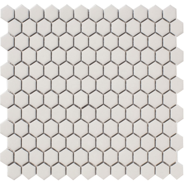 Picture of American Wonder Porcelain - Arctic Style Assorted Mosaics Arctic White Penny Hex