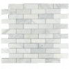 Picture of Elon Tile & Stone - Brick Mosaics Pearl White 2x6 Honed