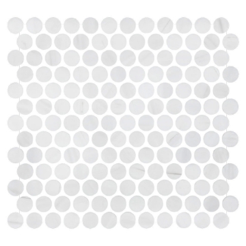 Picture of Elon Tile & Stone - 1 Rounds Mosaics Dolomite Honed