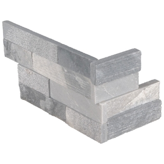 Picture of MS International - RockMount Stacked Stone L Corner 6 X 12 x 6 Alaska Gray Multi