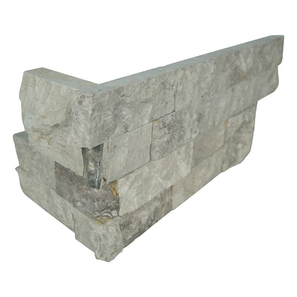 Picture of MS International - RockMount Stacked Stone L Corner 6 X 12 x 6 Silver Canyon