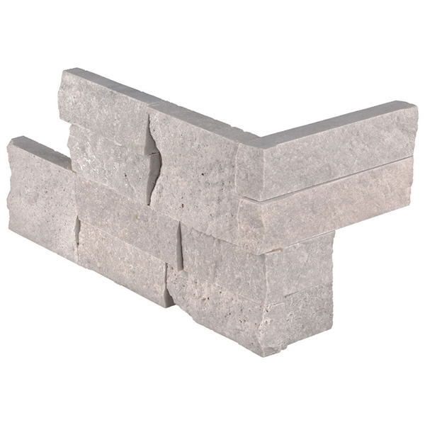Picture of MS International - RockMount Stacked Stone L Corner 6 X 12 x 6 Iceland Gray