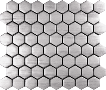 Picture of Bati Orient - Mix Mosaic Hexagon Stainless Steel Glass