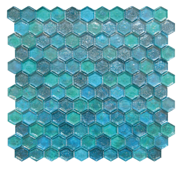 Picture of Bati Orient - Mix Mosaic Hexagon Green Glass