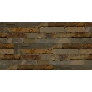 Picture of Bedrosians - Slate Stone Natural Cleft Ledger 6 x 24 Butterscotch
