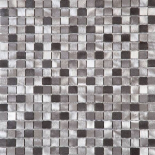 Picture of Bati Orient - Metal Art Mosaics Brushed Aluminum Grey