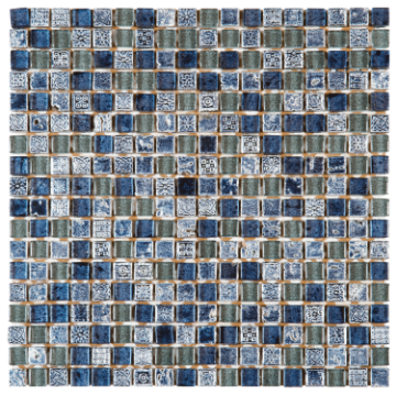 Picture of Bati Orient - Mix Mosaic 5/8 x 5/8 Blue Glass Decor
