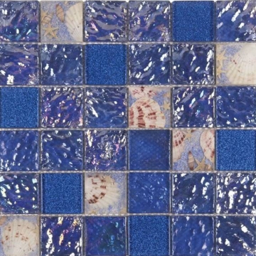 Picture of Bati Orient - Mix Mosaic Decor 2 x 2 Blue Glass Shell Mix