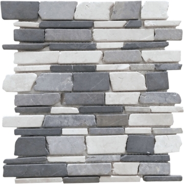 Picture of Bati Orient - Opus Mosaic Baguette Stone Random Grey Black Mix