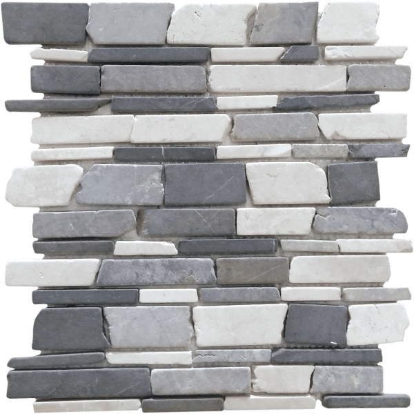 Picture of Bati Orient - Opus Mosaic Baguette Stone Random Grey Black Mix