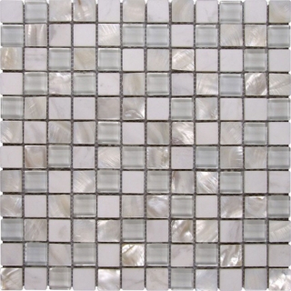 Picture of Bati Orient - Mother of Pearl Glass Marble White Mix