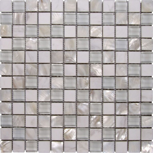 Picture of Bati Orient - Mother of Pearl Glass Marble White Mix
