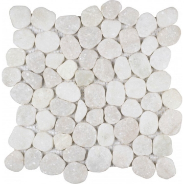 Picture of Bati Orient - Pebbles Sliced Matte White Marble