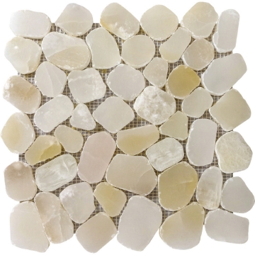 Picture of Bati Orient - Pebbles Sliced Onyx Light Beige