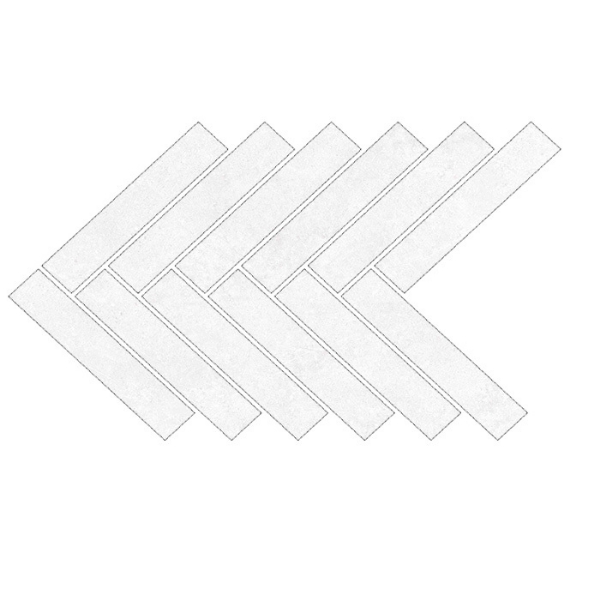 Picture of Ecoceramic - Babilon Mosaic Herringbone Artic