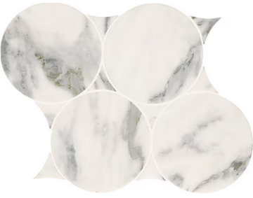 Picture of Daltile - Eclessia Circle Mosaic Arabescato Argento