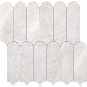 Picture of Daltile - Eclessia Elongated Fan Mosaic Cristallo