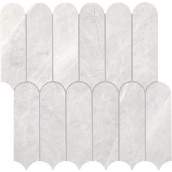 Picture of Daltile - Eclessia Elongated Fan Mosaic Cristallo