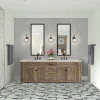 Picture of Daltile - Eclessia Double Herringbone Mosaic Cristallo