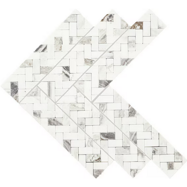 Picture of Daltile - Eclessia Double Herringbone Mosaic Volakas