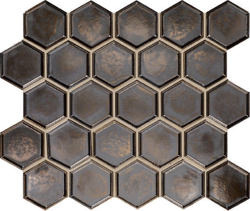 Picture of Daltile - Artefino Jewel Framed Hexagon Antiqued Brass
