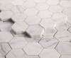 Picture of Elysium - 2 x 2 Hexagon Mosaic Calacatta White Honed