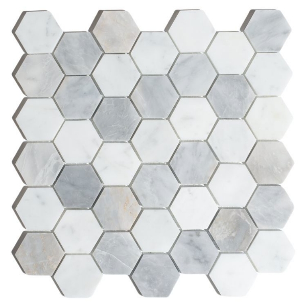 Picture of Elysium - 2 x 2 Hexagon Mosaic City Grey