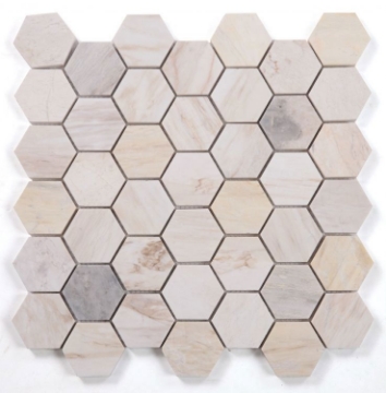 Picture of Elysium - 2 x 2 Hexagon Mosaic Eura Polished