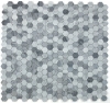 Picture of Elysium - 2 x 2 Hexagon Mosaic Mix Grey Honed