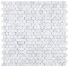 Picture of Elysium - 2 x 2 Hexagon Mosaic White