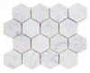 Picture of Elysium - 3 x 3 Hexagon Mosaic Carrara Honed