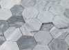 Picture of Elysium - 3 x 3 Hexagon Mosaic Mix Grey Honed
