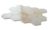 Picture of Elysium - 3 x 3 Hexagon Mosaic Onyx White Polished