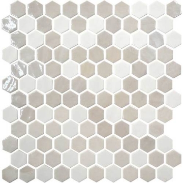 Picture of Daltile - Uptown Glass Hexagon Alabaster Wall