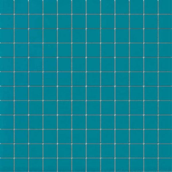 Picture of American Olean - Unglazed Porcelain Mosaics Clearface 1 x 1 Peacock Blue
