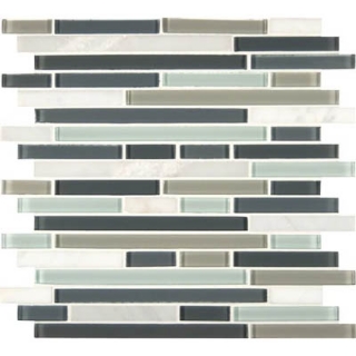 Picture of MS International - Decorative Blends Mosaic Interlocking 12 x 12 Keystone Blend