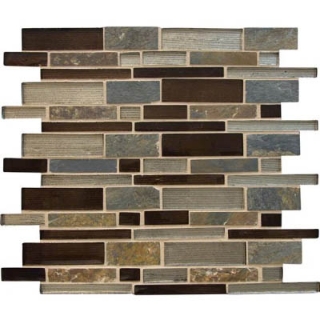 Picture of MS International - Decorative Blends Mosaic Interlocking 12 x 12 Urbano Blend
