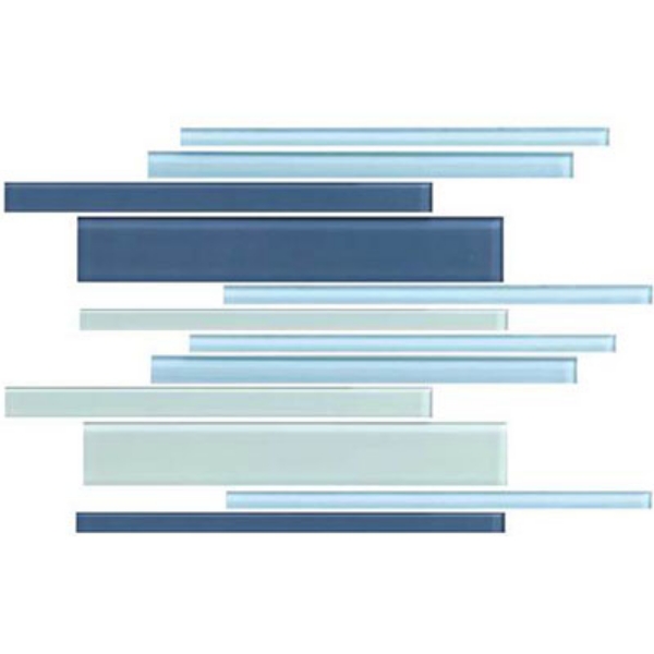 Picture of Daltile - Color Wave Classic Blends Mosaic 12 x 18 Winter Blues